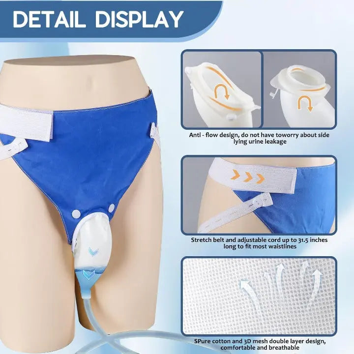 Bärbar urinuppsamlingspåse – Bekväm lösning för postoperativ vård och resor