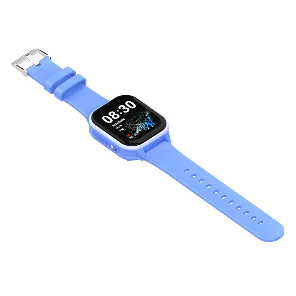 Barn GPS Smartklocka med videosamtal – Slitstark säkerhetsklocka med hälsosensor och säker spårning