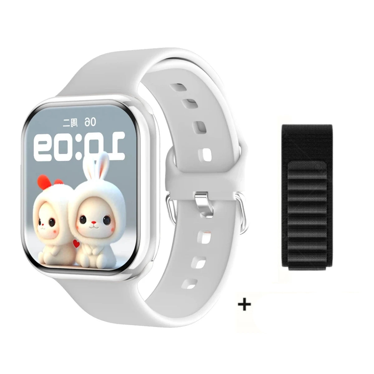 Vattentät smartklocka – 1,9-tums AMOLED-skärm med aktivitetsmätning och hälsofunktioner