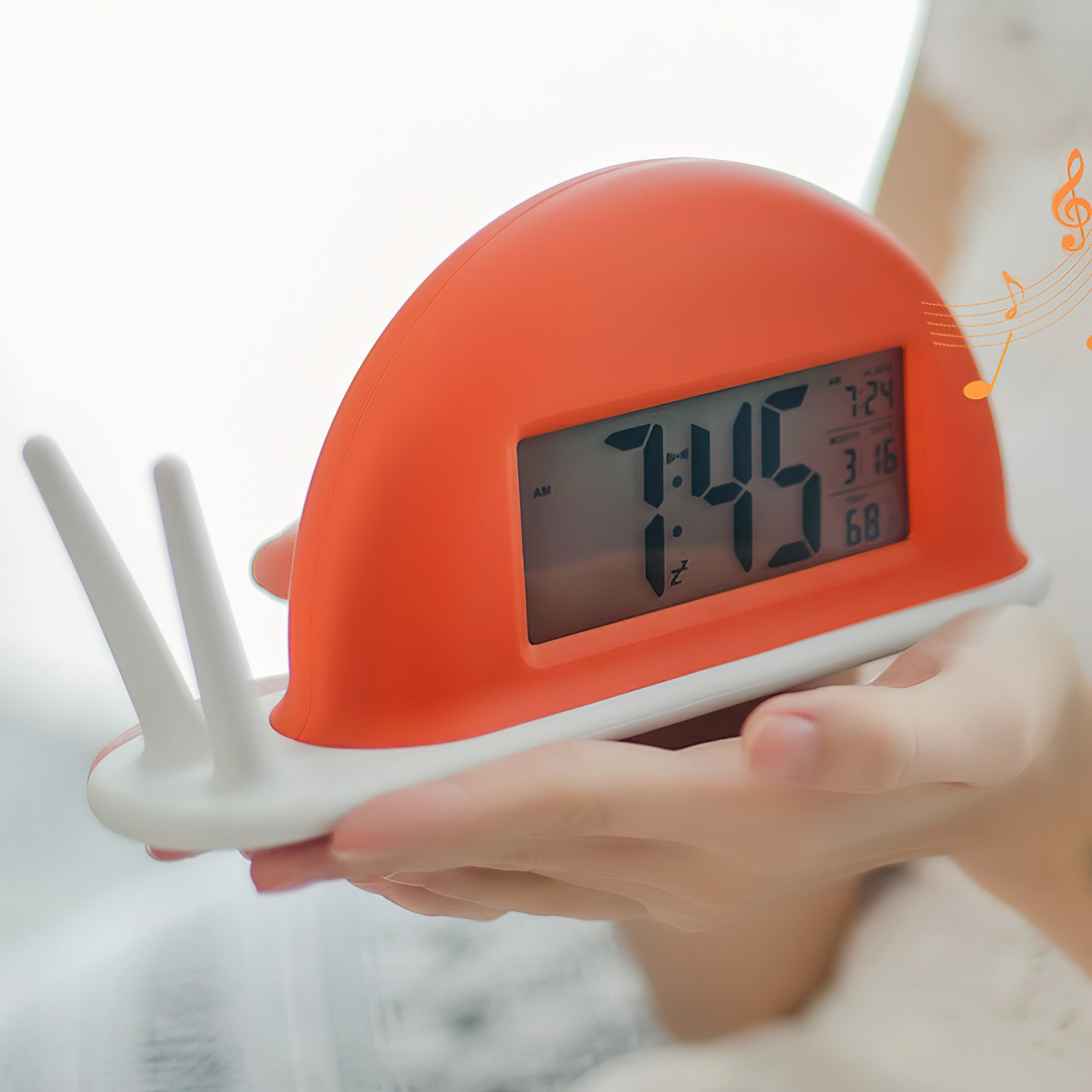 Snigelväckarklocka – Uppladdningsbar nattlampa med söt LED-design