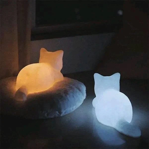 Bedårande kattnattlampa - Mjuk stämningsfull LED-lampa
