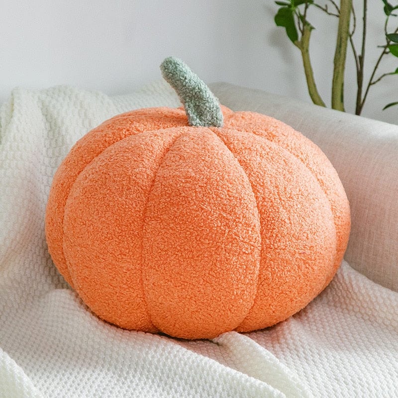 Läskig söt pumpakudde – Mjuk plyschkudde för Halloween- och höststämningar