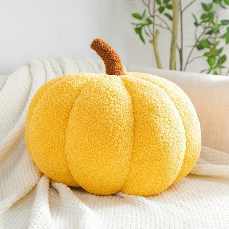 Läskig söt pumpakudde – Mjuk plyschkudde för Halloween- och höststämningar