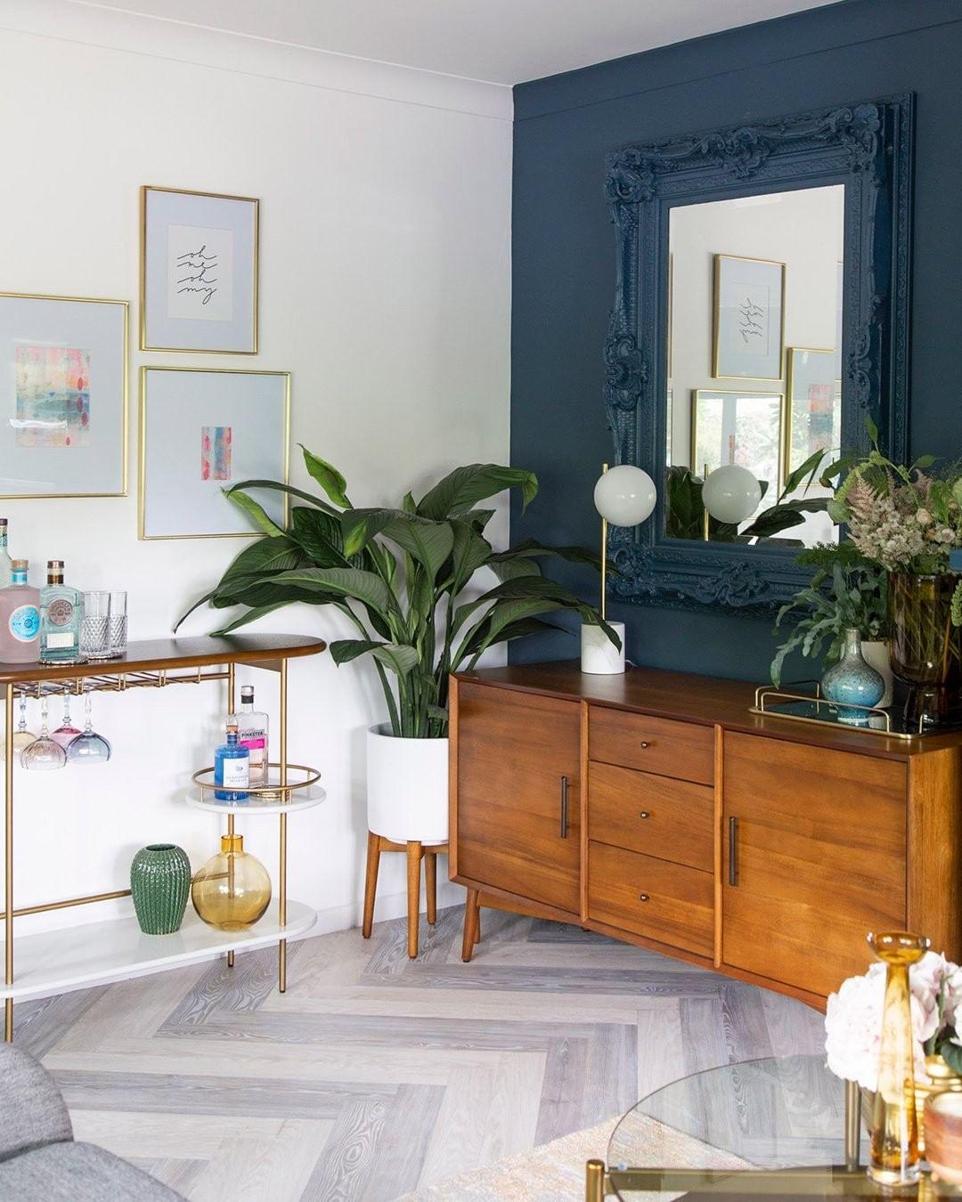 Minimalistisk globbordslampa - Elegant bordslampa med stång