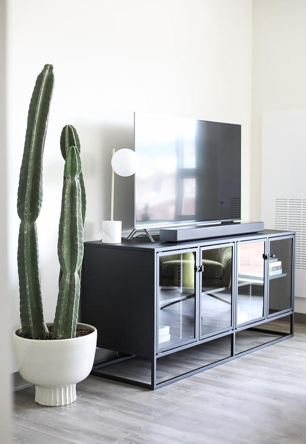 Minimalistisk globbordslampa - Elegant bordslampa med stång