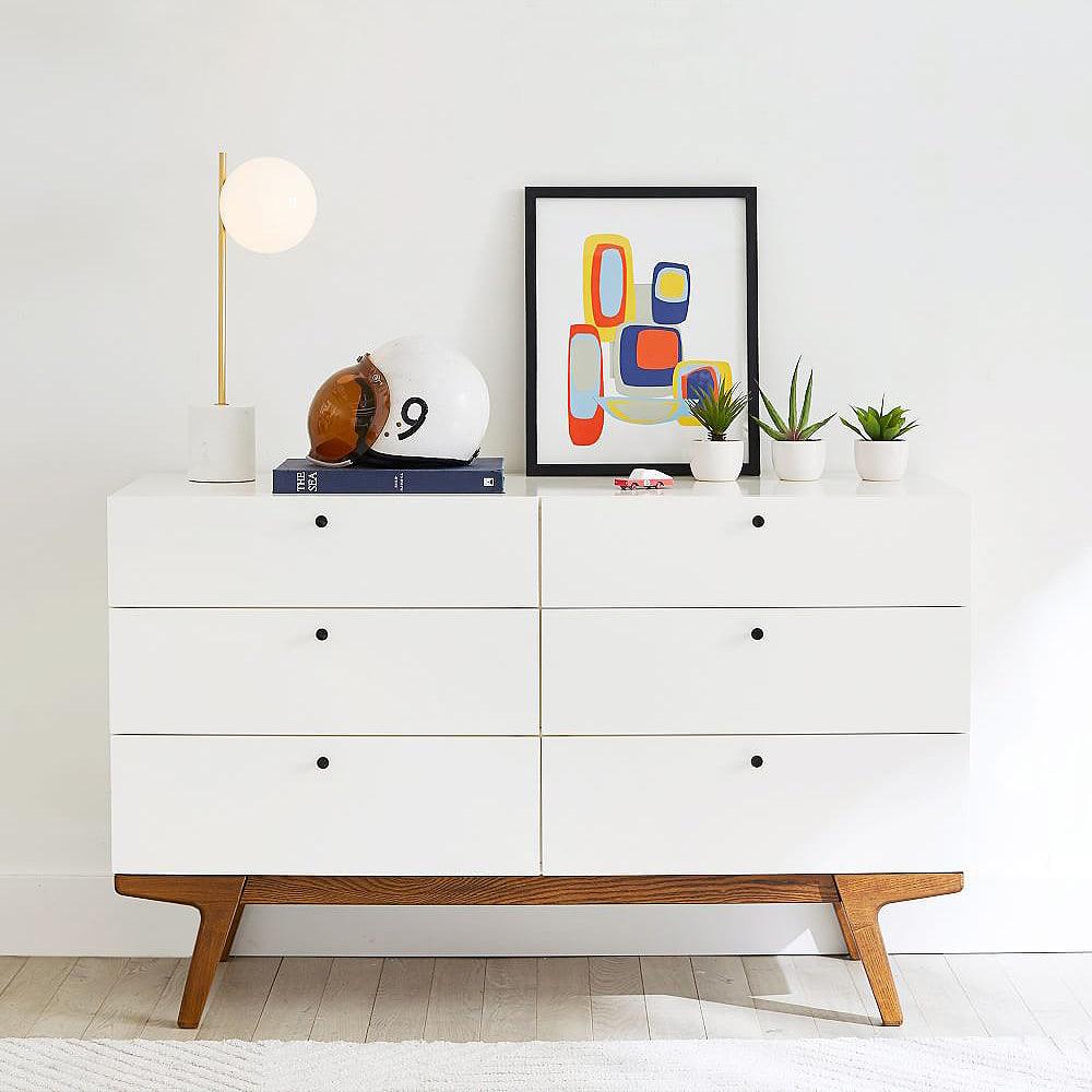 Minimalistisk globbordslampa - Elegant bordslampa med stång