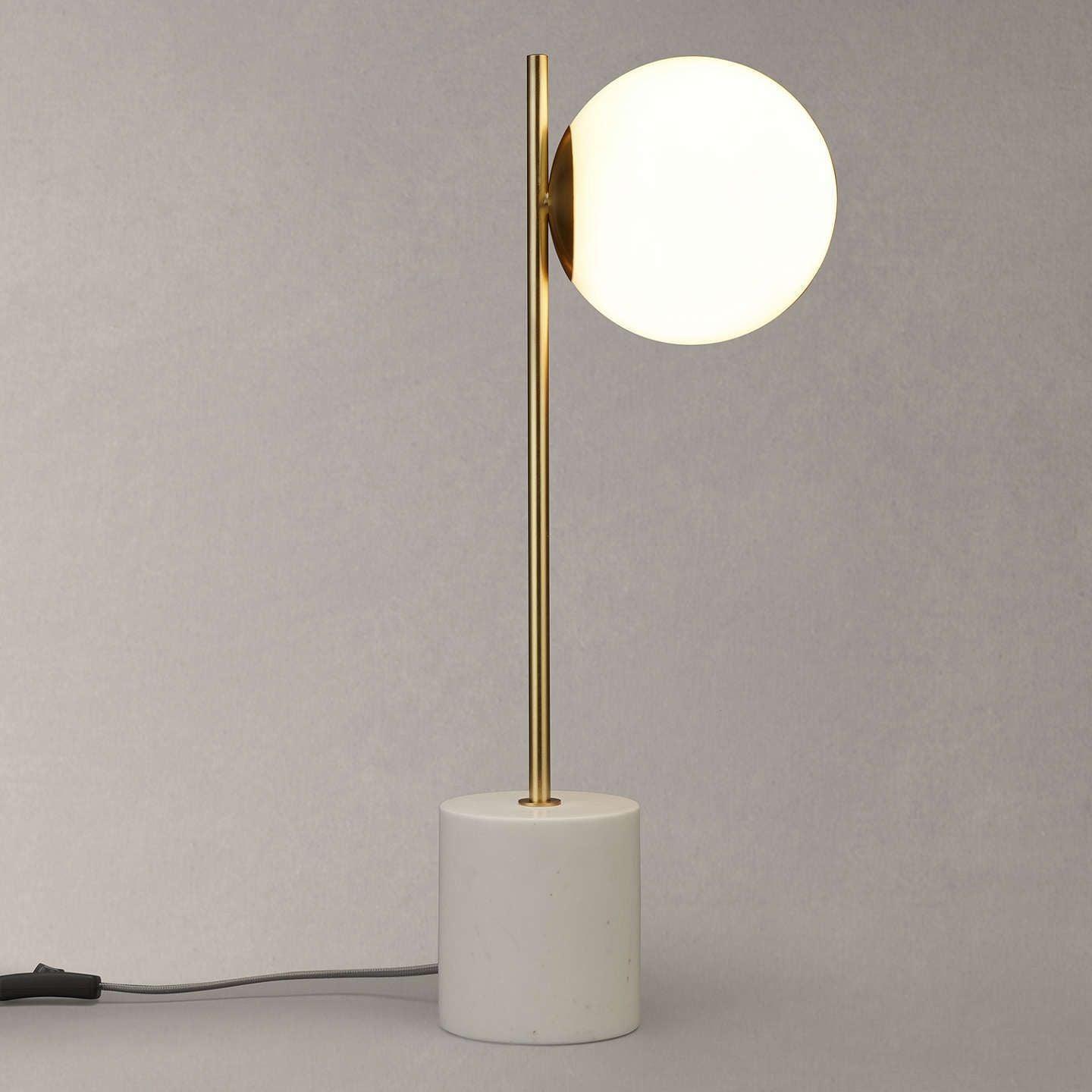 Minimalistisk globbordslampa - Elegant bordslampa med stång