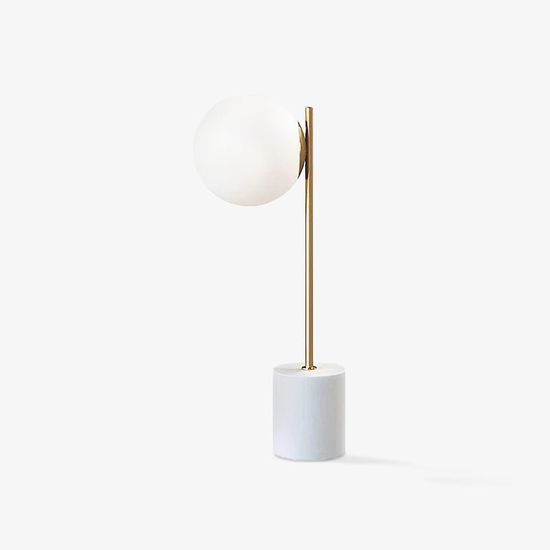 Minimalistisk globbordslampa - Elegant bordslampa med stång