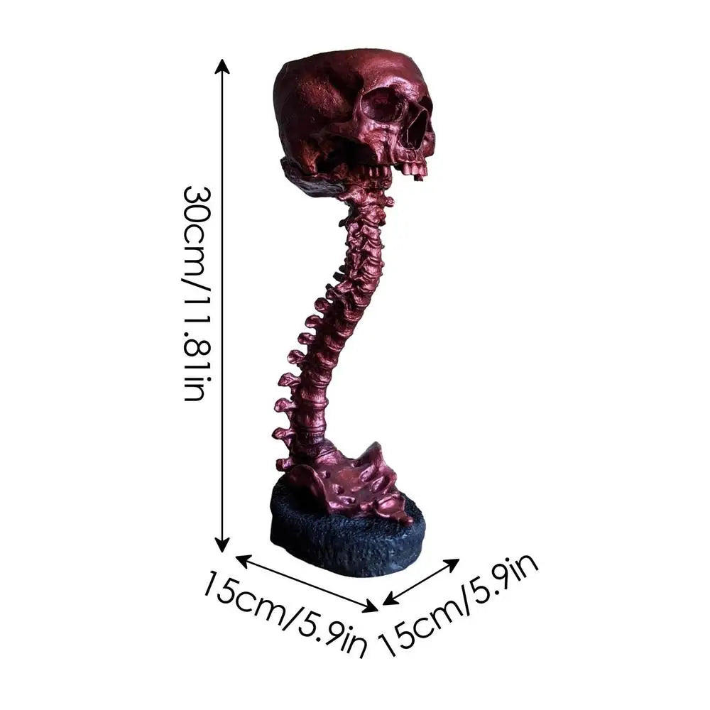 Skeletal - Planteringskärl med skalle och ryggrad