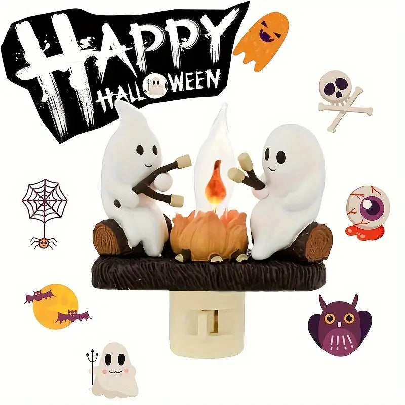 Spöklik Halloween-stämningslampa — Festlig säsongsnattlampa
