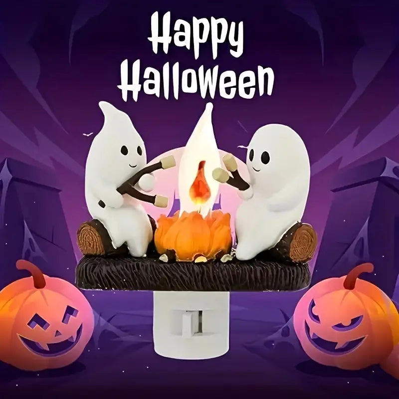 Spöklik Halloween-stämningslampa — Festlig säsongsnattlampa