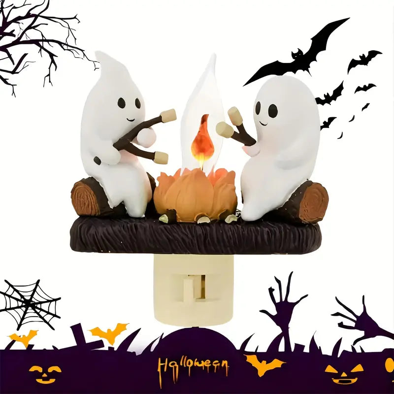 Spöklik Halloween-stämningslampa — Festlig säsongsnattlampa