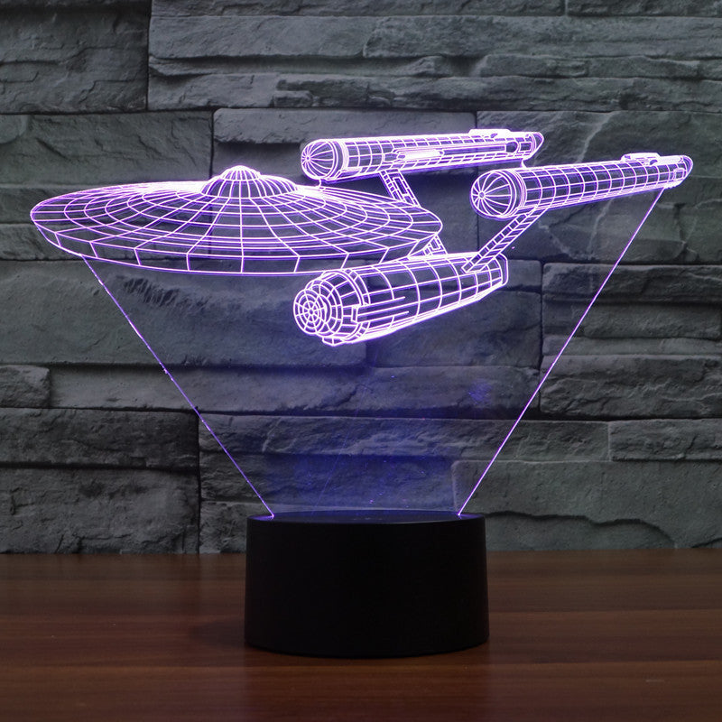 Lumora 3D Star Trek Enterprise Ship LED-lampa