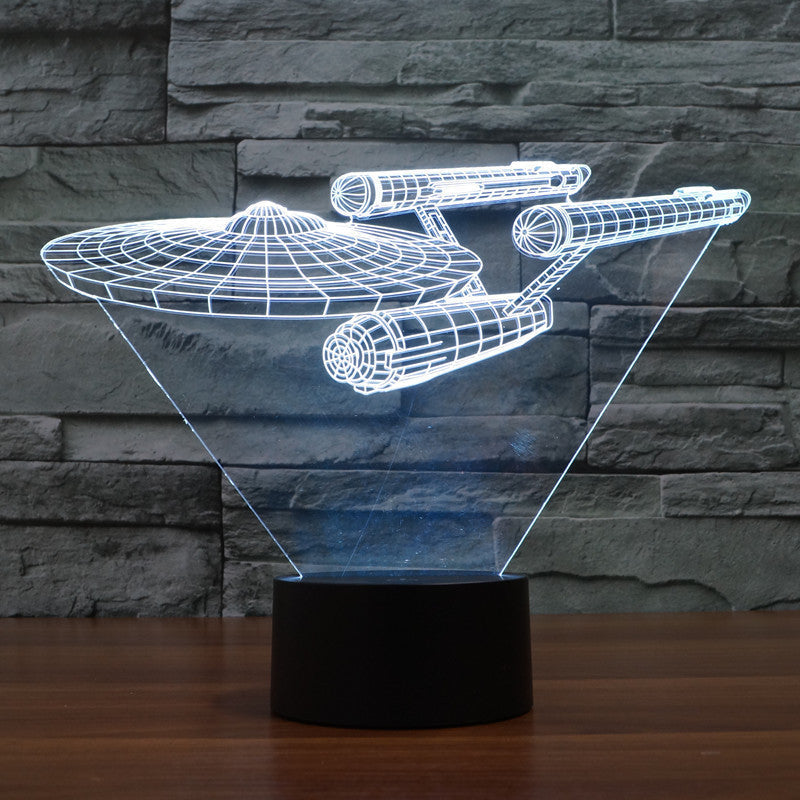 Lumora 3D Star Trek Enterprise Ship LED-lampa