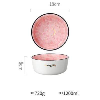 CelestiWare - Stjärna & Måne Keramiska Skålar
