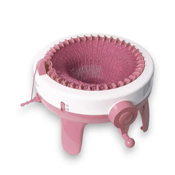 Handhållen stickmaskin med 48 pinnar – DIY-verktyg för halsdukar, mössor och garnkreationer