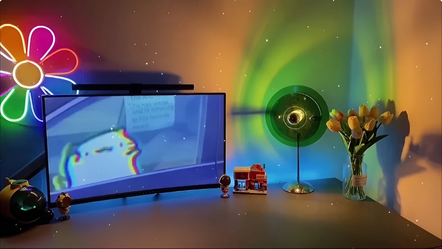 HorizonGlow Sunset Lamp – Fånga skönheten i Golden Hour