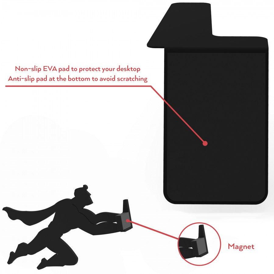 Bokstöd i metall – Kreativ superhjältedekoration för böcker, serier och kontorsdisplayer