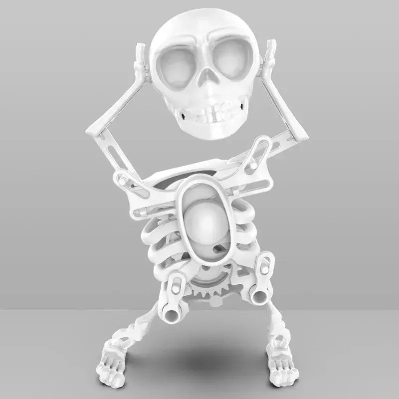Glödande dansande skelettdekor – Animerad Halloweenfigur med läskigt roligt ljus
