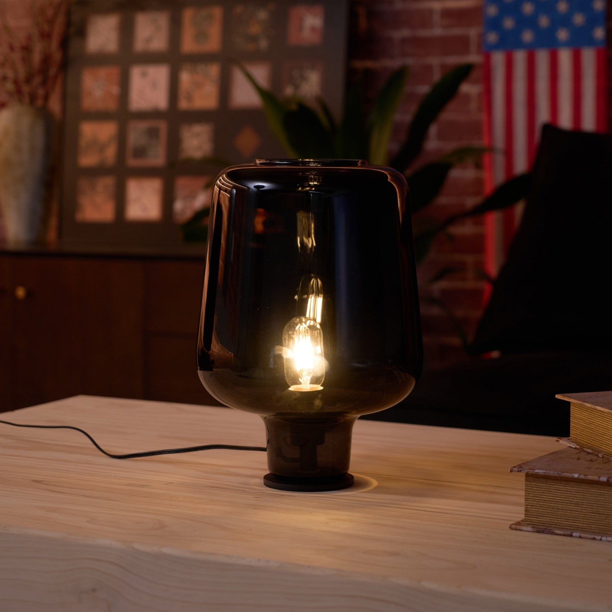 Modern, klar bordslampa – Premium bordsbelysningsinredning