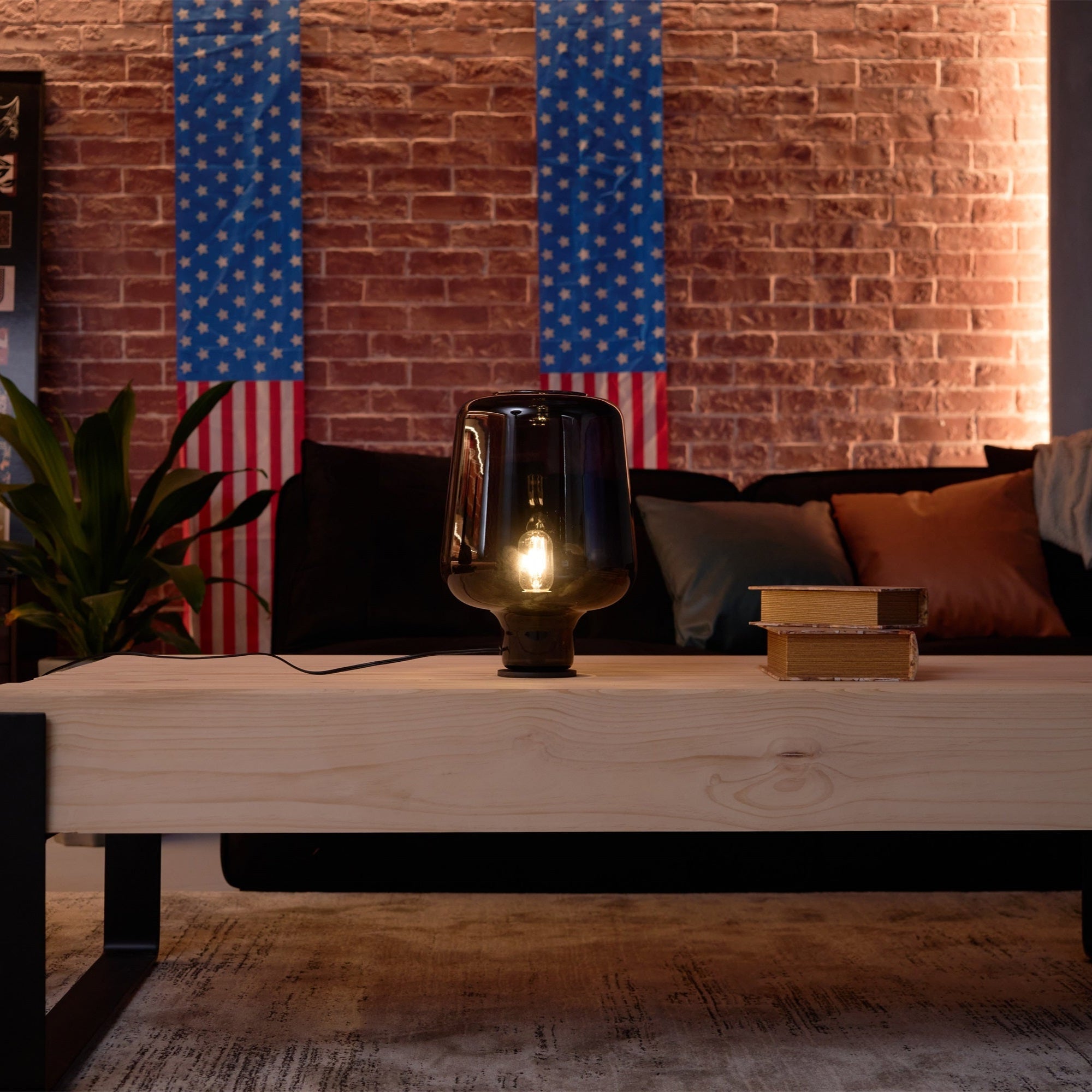 Modern, klar bordslampa – Premium bordsbelysningsinredning