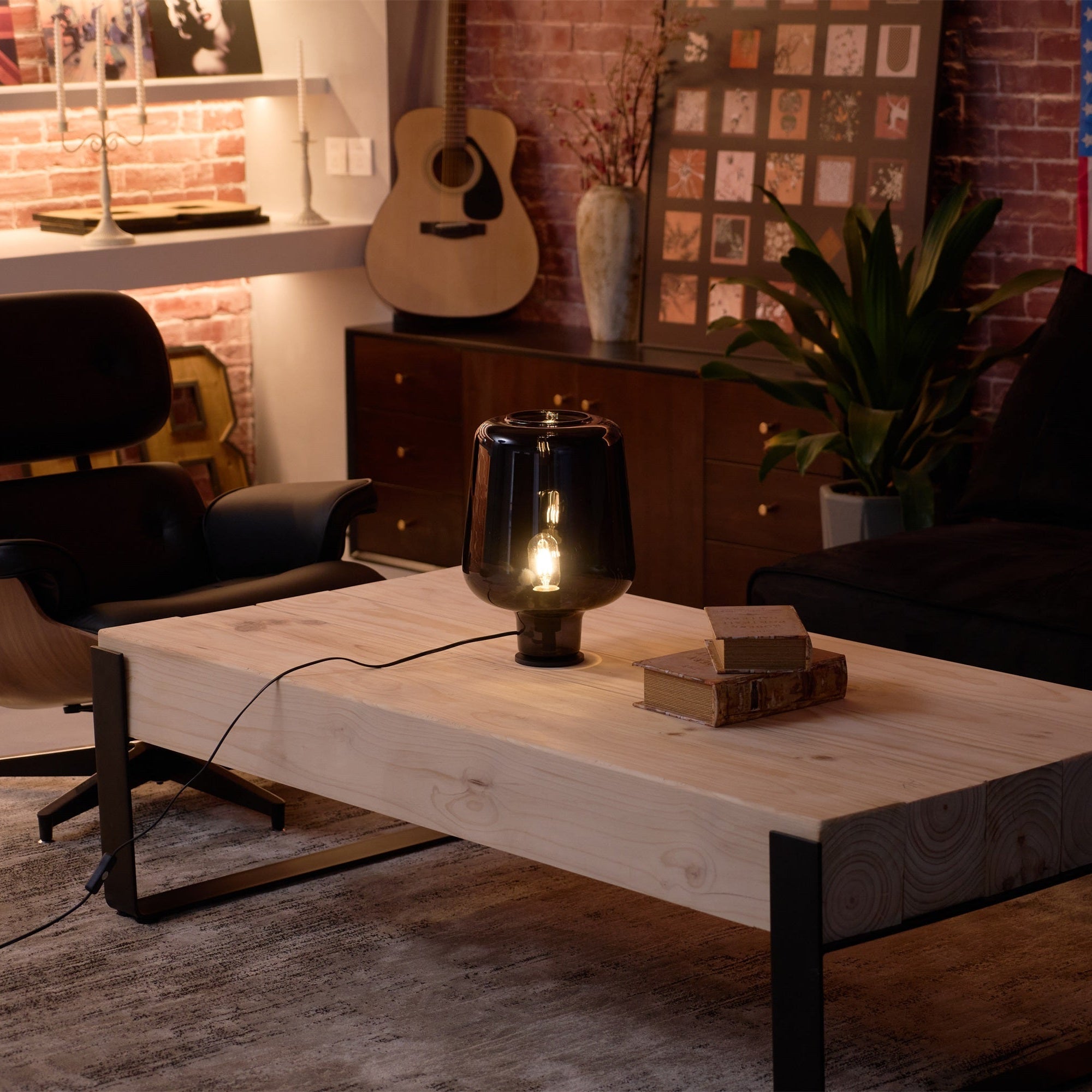 Modern, klar bordslampa – Premium bordsbelysningsinredning