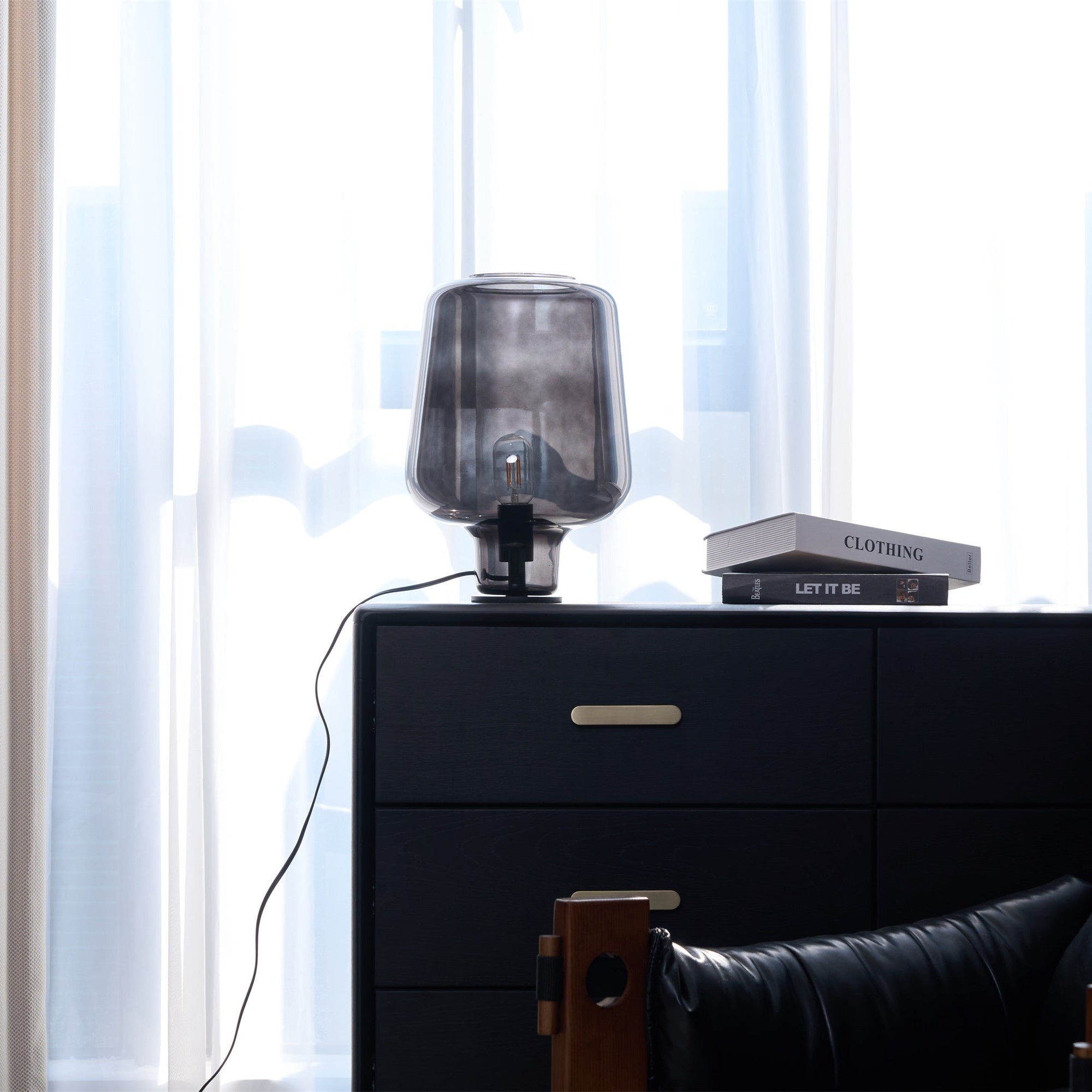 Modern, klar bordslampa – Premium bordsbelysningsinredning