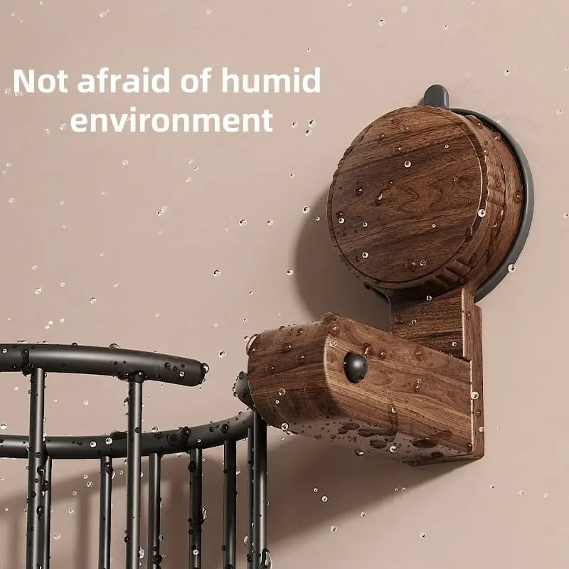 Rustik väggmonterad toalettpappershållare - Sugkoppsbadrumsorganisatör med elegant design