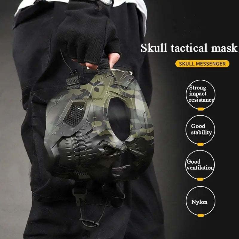 Taktisk ansiktsmask för airsoft och paintball - Andningsbar skyddsutrustning för utomhusstrider