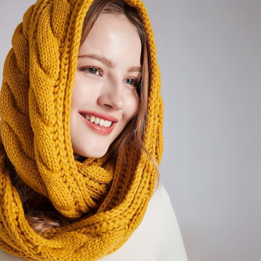 Ribbad vintersjal – Varm och mångsidig halsduk för kallt väder