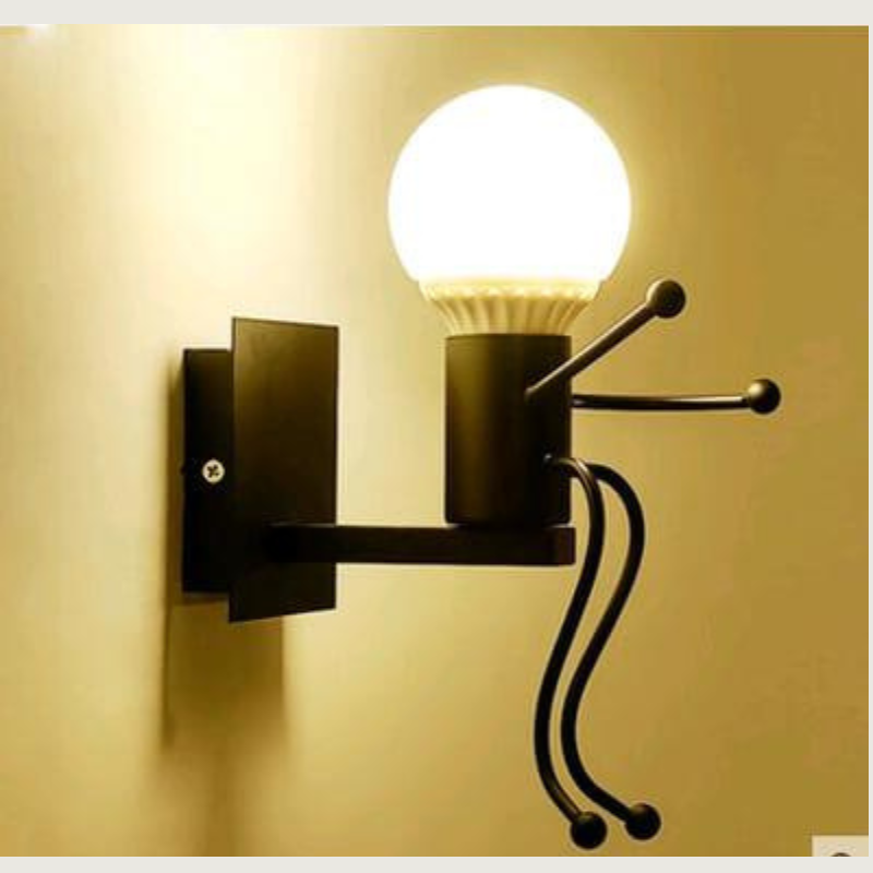 Modern vägglampa i järn – Snygg industriell och elegant belysning