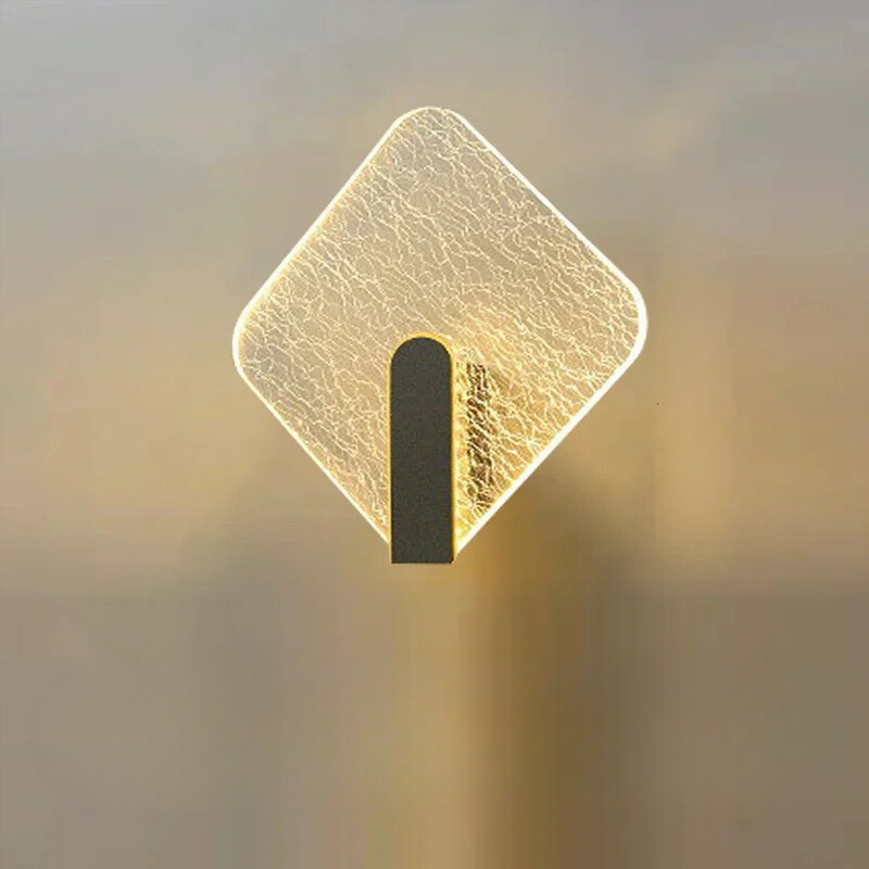 Modern LED-vägglampa i akryl – Snygg belysning för sovrum och vardagsrum