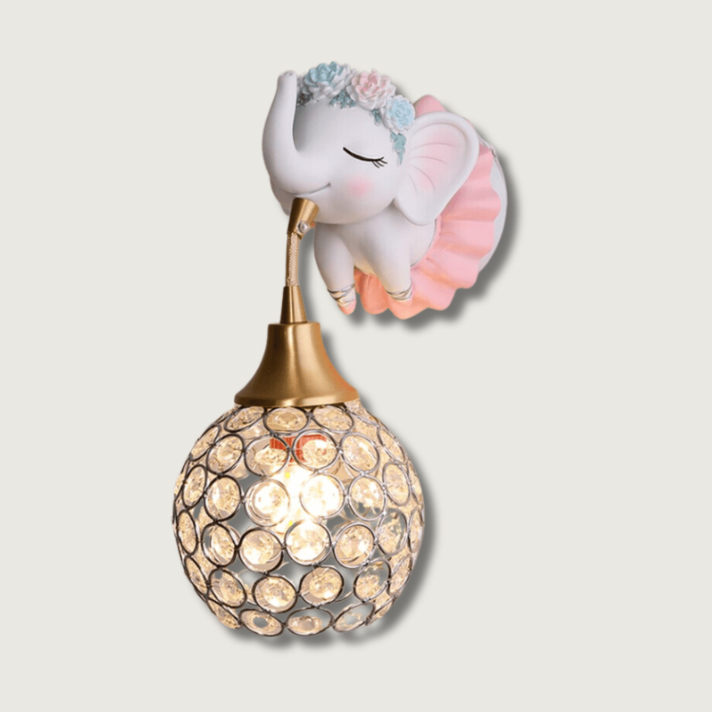 LED-vägglampa - Lekfull elefantaccentlampa för hemmet