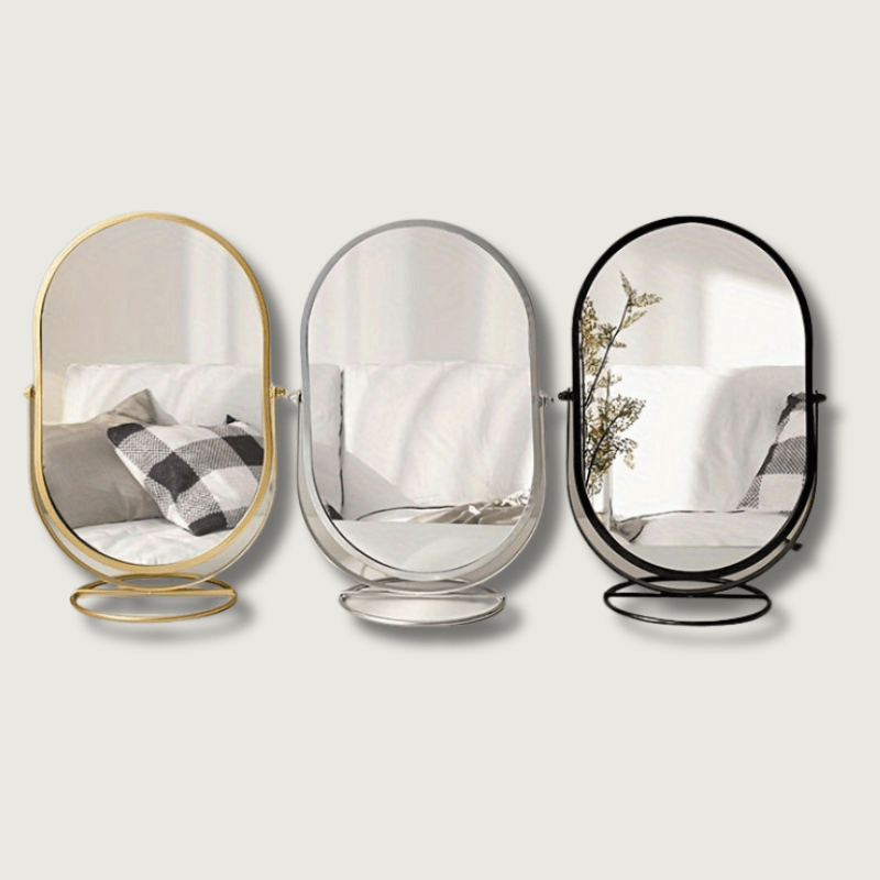 360° roterande sminkspegel – kompakt, snygg och perfekt för precision