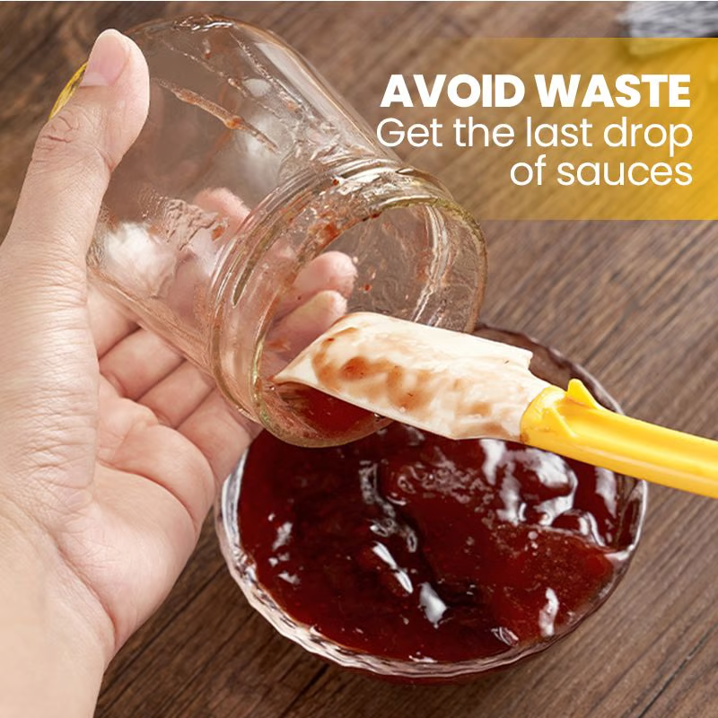 Mini silikonspatel – värmebeständigt köksverktyg för blandning och skrapning