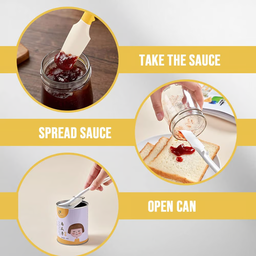 Mini silikonspatel – värmebeständigt köksverktyg för blandning och skrapning