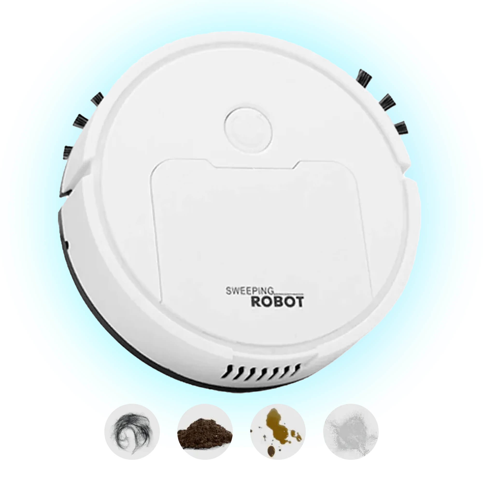 Smart robotdammsugare - Automatisk golvsopmaskin med kraftfull sugfunktion och självladdning