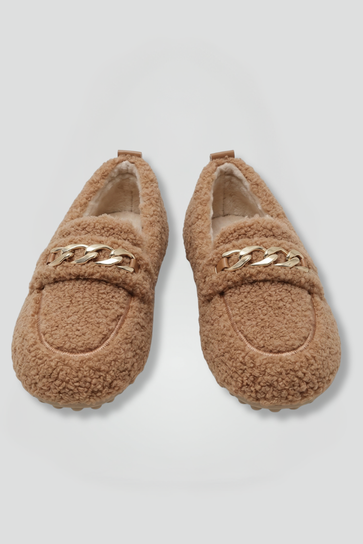 Phoebe | Loafers med luddiga kedjor – Avslappnad komfort och vardagsskor