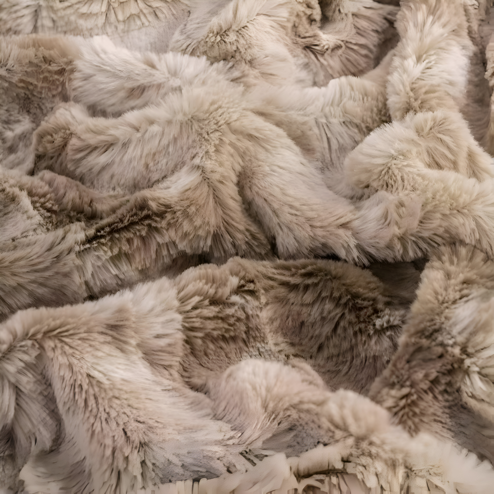 Vändbar pläd i tie-dye fleece – Ultramjuk och mysig filt