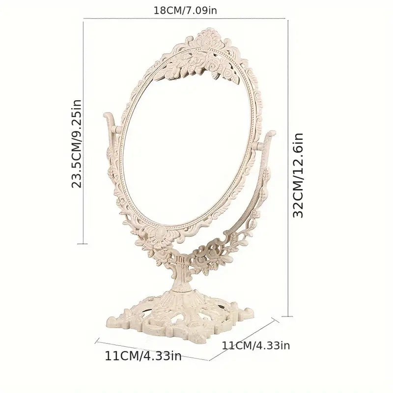 Tidlös elegansbordspegel – Retroinspirerad sminkmöbel