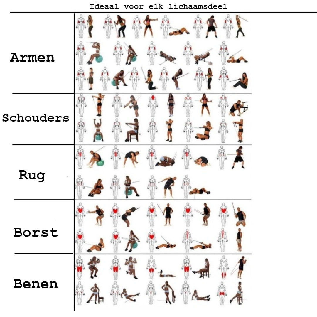 PowerFlex-motståndsband – Helkroppsstyrketräning för muskeluppbyggnad