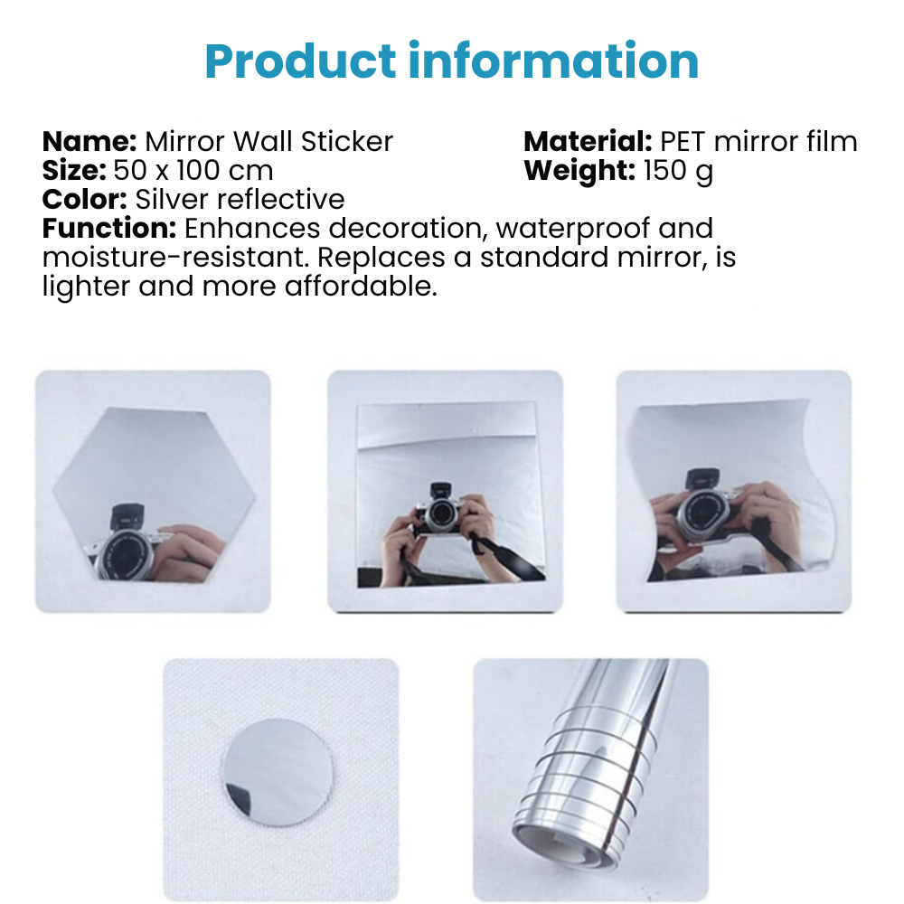 Splittersäkra akrylspegelplattor – gör-det-själv-väggdekor, säker för barn, flexibel och snygg