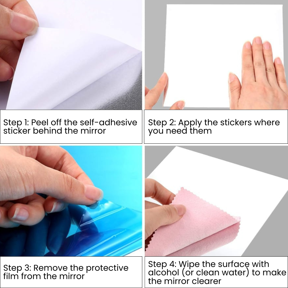 Splittersäkra akrylspegelplattor – gör-det-själv-väggdekor, säker för barn, flexibel och snygg