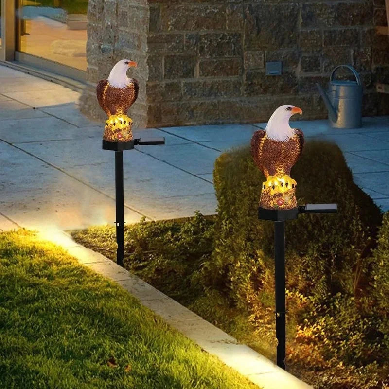 GardenOwl - Vattentät LED-lampa med djurdekoration