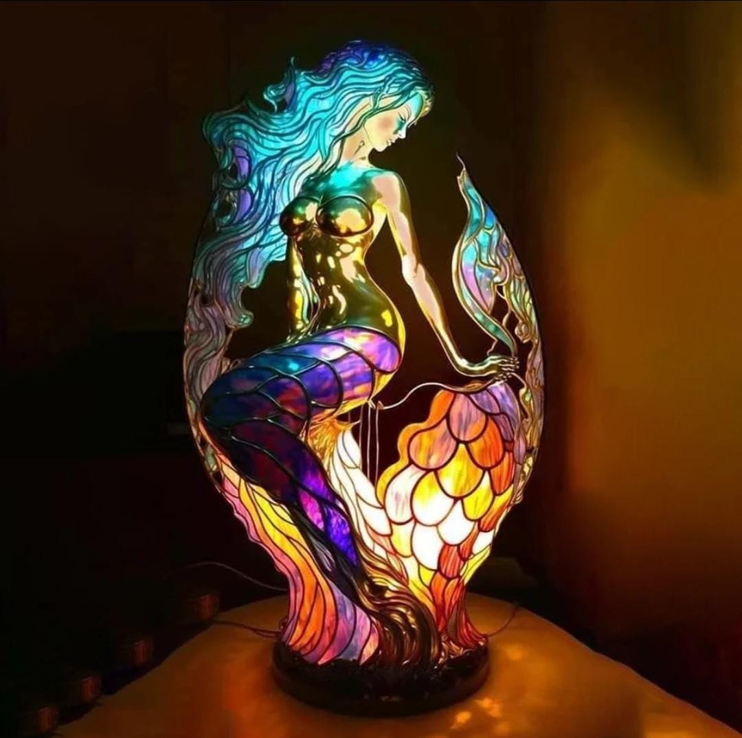 Målat glasDjur - Färgglad dekoration för hemmet