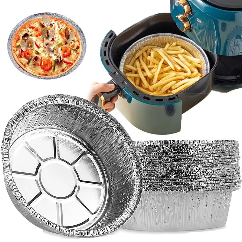 Folieplåtar för airfryer – 50 non-stick, återanvändbara bakplåtar