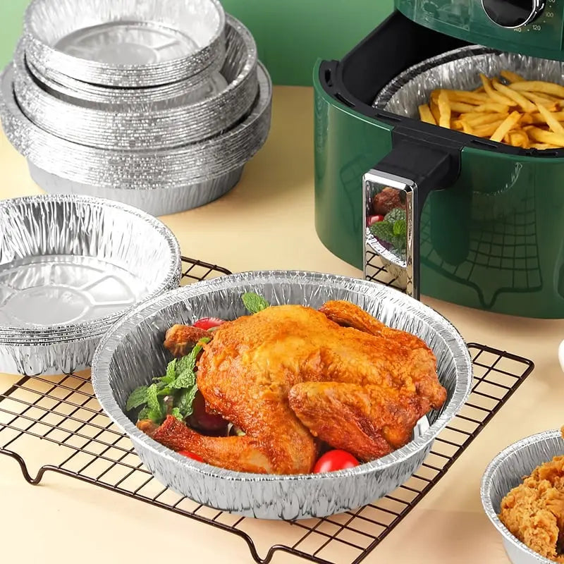 Folieplåtar för airfryer – 50 non-stick, återanvändbara bakplåtar