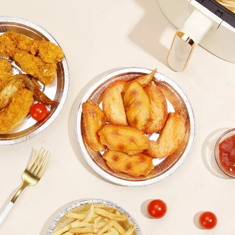 Folieplåtar för airfryer – 50 non-stick, återanvändbara bakplåtar