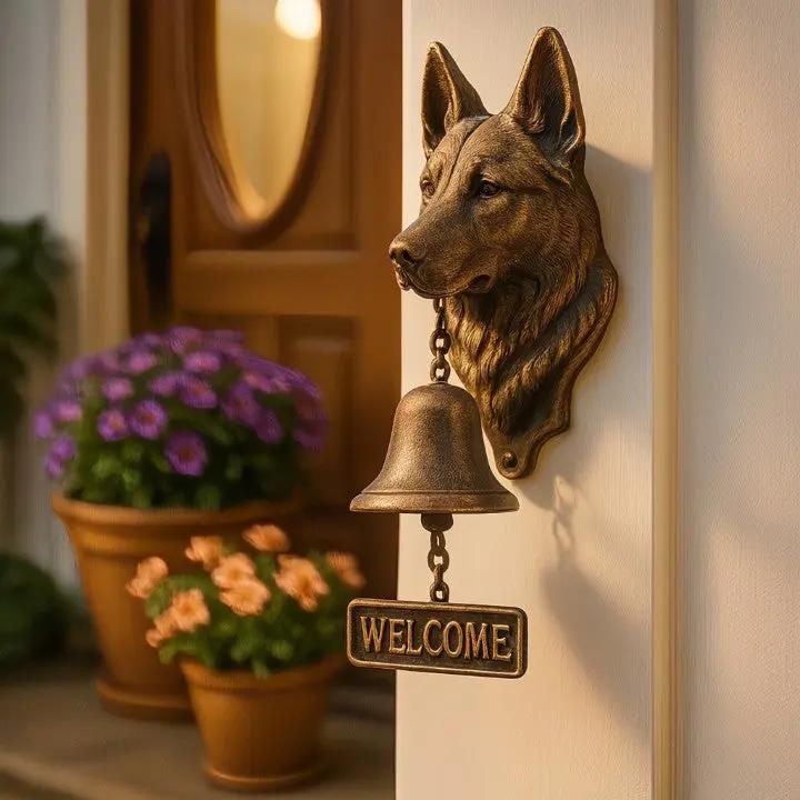Hundklocka i antik stil - Välkomstklocka för hemmet eller bondgården