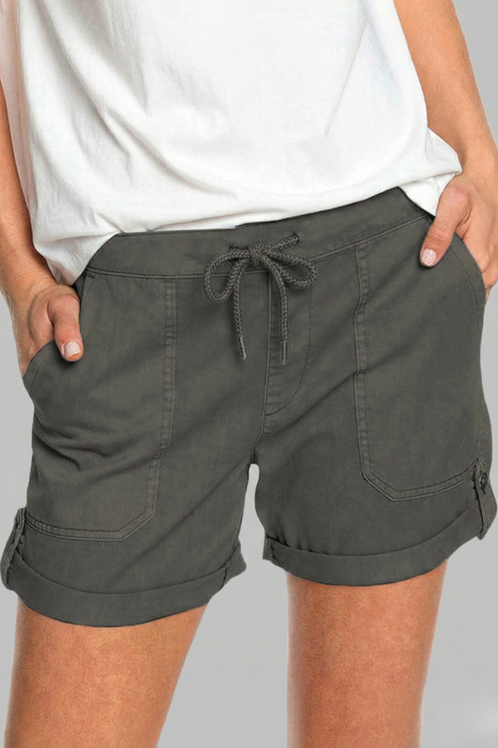 Bekväma sommarshorts för kvinnor – Justerbar dragsko i avslappnat mode